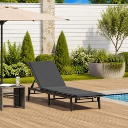 Practical Adjustable Sun Lounger for Garden Relaxation