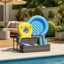 Practical Poolside Float Storage for Your Outdoor Area