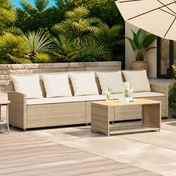 5-Seater Garden Sofa for Outdoor Comfort