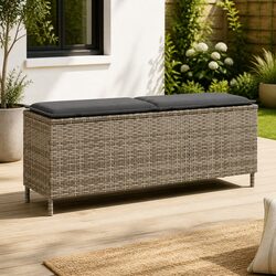 Grey Garden Bench for Patios and Decks