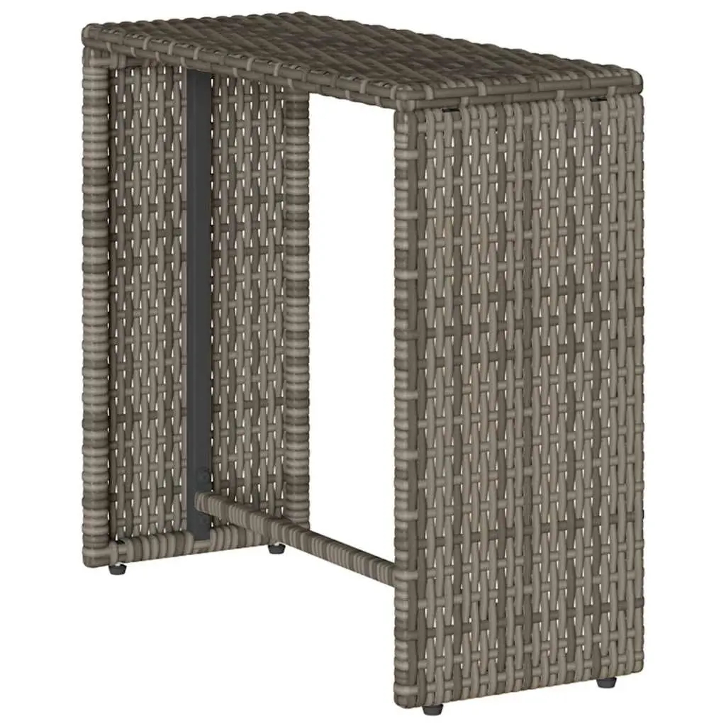 Garden Sofa Set PE Rattan 5 Piece Modular Stackable Outdoor Seating Grey
