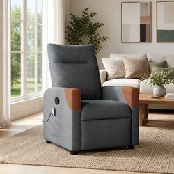 Practical Grey Fabric Massage Recliner for Your Living Room