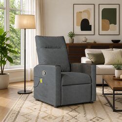 Versatile Grey Massage Recliner for Home Relaxation