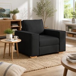 Versatile Black Lounge Chair 100x78x84cm for Any Room