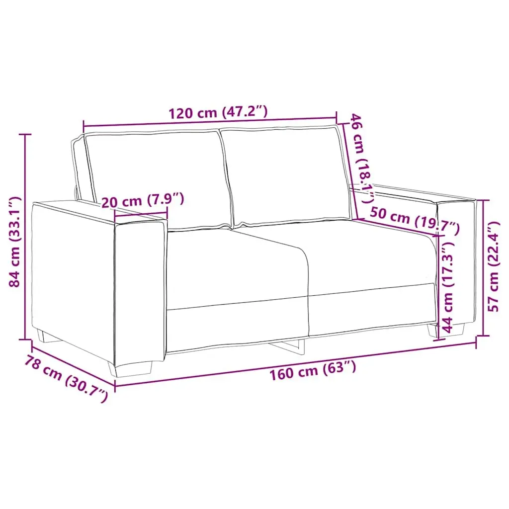 2-Seater Sofa for Relaxing and Socializing