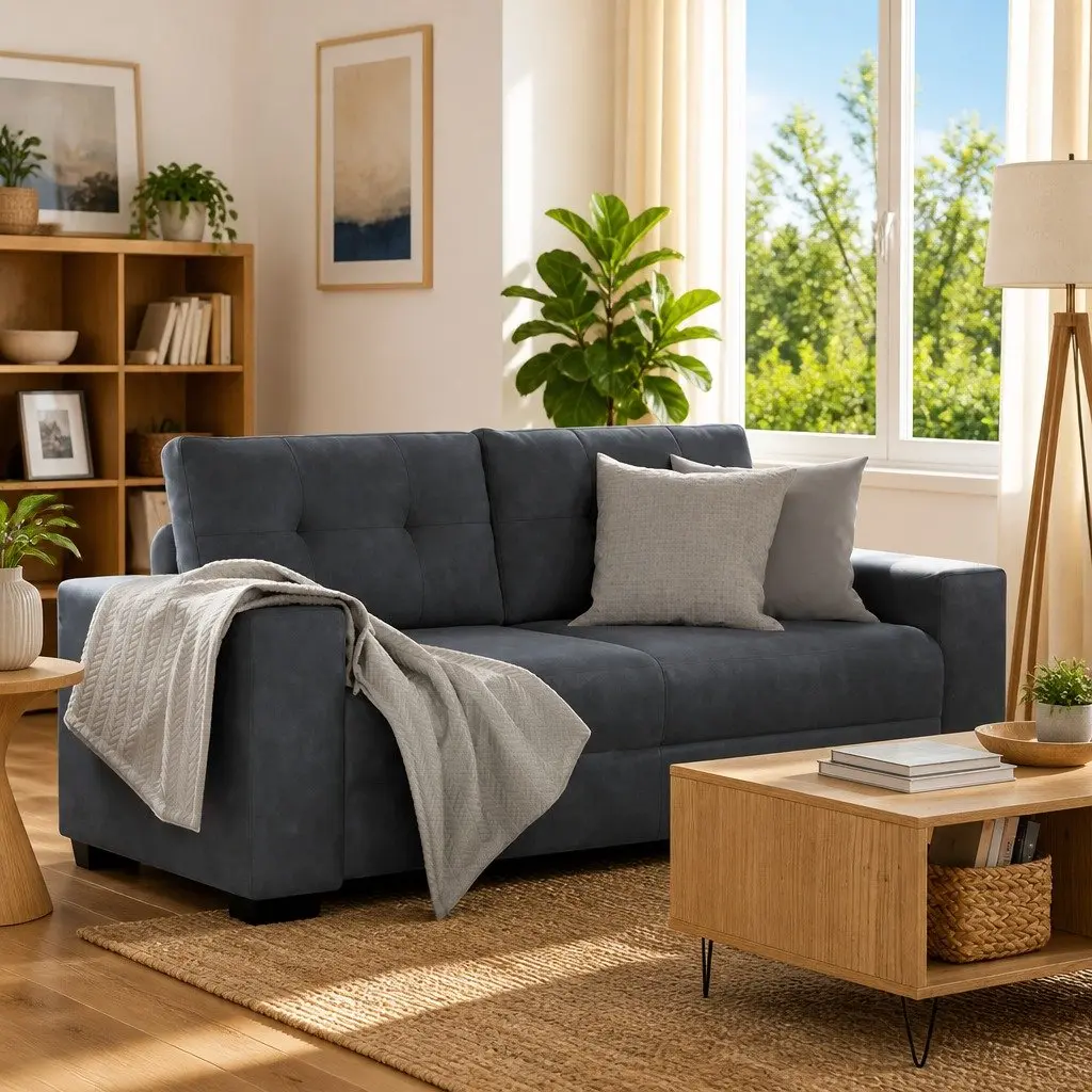 Grey Loveseat Sofa for Multiple Settings