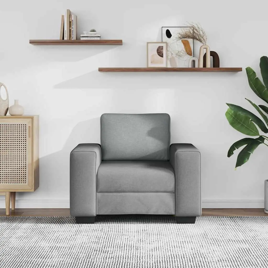 Sofa Chair Polyester Fabric 100x77x82cm Grey