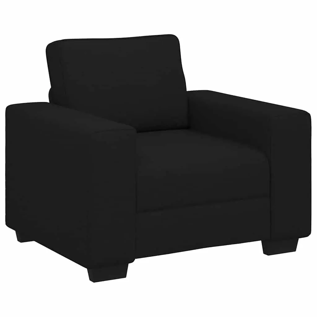 Sofa Chair Polyester Fabric Black 100x77x82cm