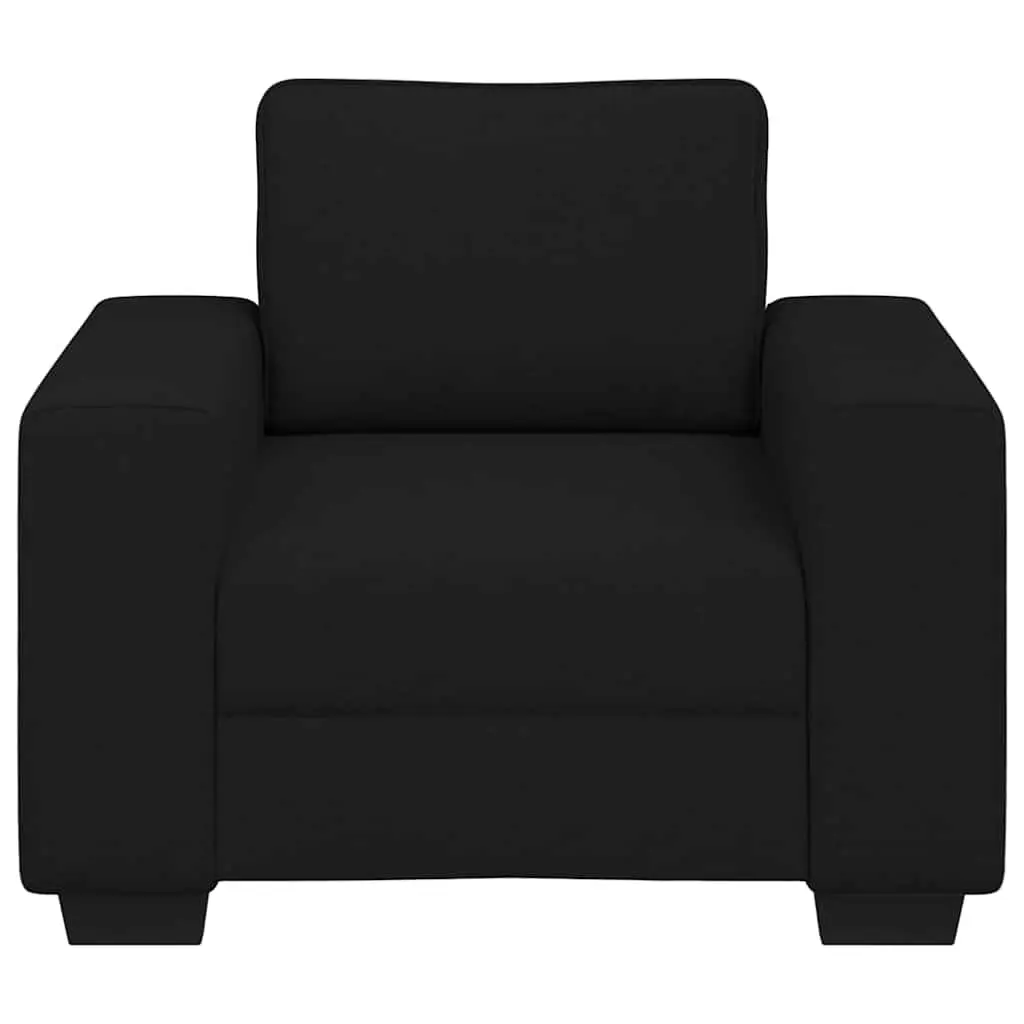 Sofa Chair Polyester Fabric Black 100x77x82cm