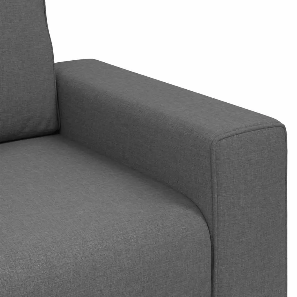 Modern Fabric Sofa Chair Grey 100cm Lounge Seat Armrests Living Room Furniture