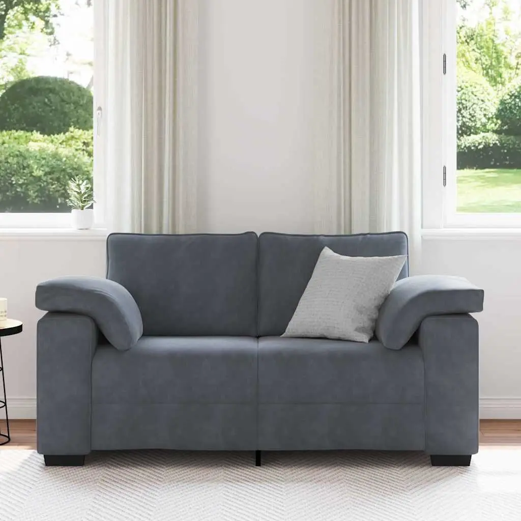 Dark Grey Loveseat Sofa for Living Spaces