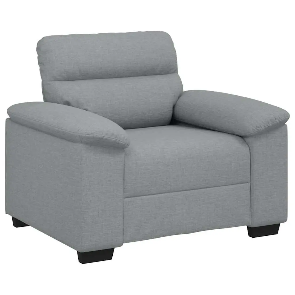 Sofa Chair Polyester Fabric Grey 100x81x84cm