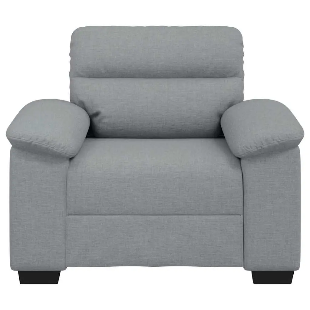 Sofa Chair Polyester Fabric Grey 100x81x84cm