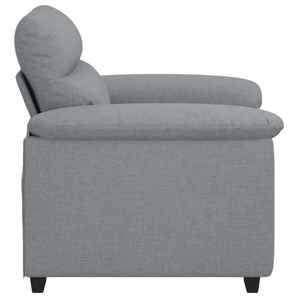 Sofa Chair Polyester Fabric Grey 100x81x84cm