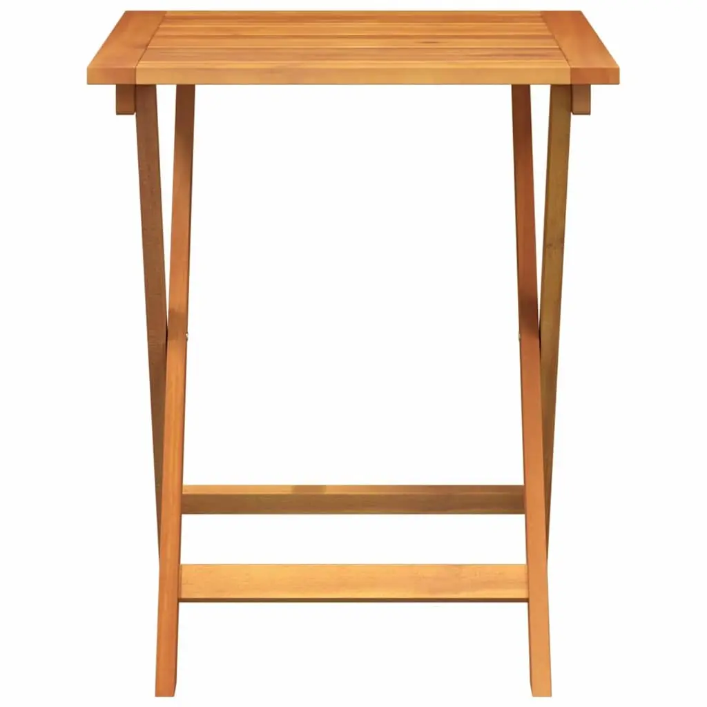 Folding Garden Table Acacia Wood Natural 60x60x72cm
