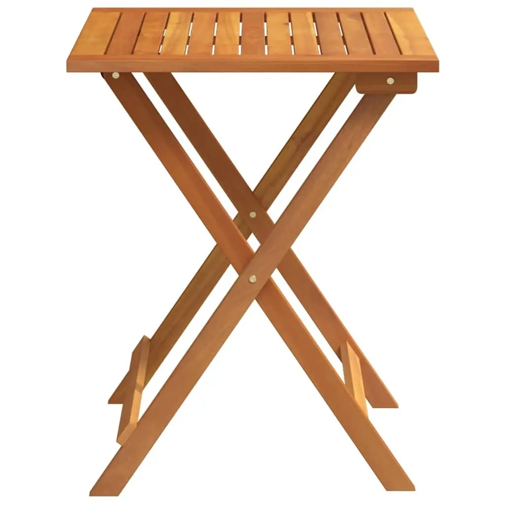 Folding Garden Table Acacia Wood Natural 60x60x72cm