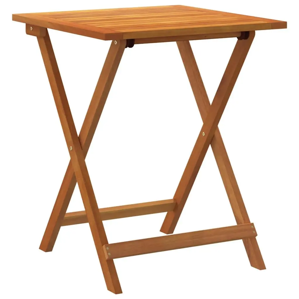 Folding Garden Table Acacia Wood Natural 60x60x72cm