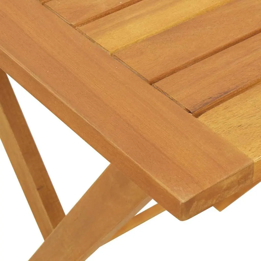Folding Garden Table Acacia Wood Natural 60x60x72cm