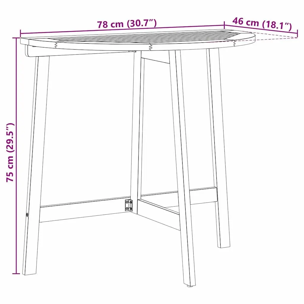 Bistro Set 3 Pcs Outdoor Garden Patio Furniture with Cushions Foldable Chairs