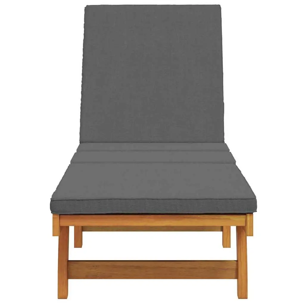 Sun Lounger Reclining Chair Adjustable Backrest Footrest Garden Outdoor Seating