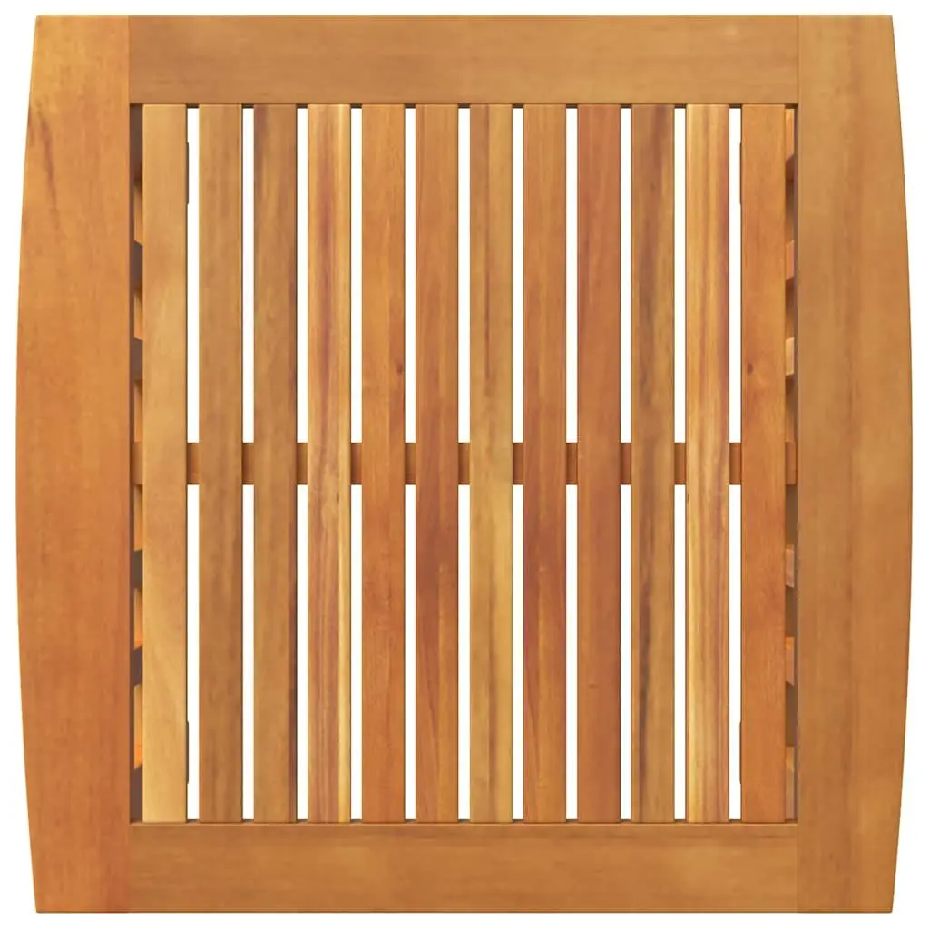 Outdoor Side Table Solid Acacia Wood Brown Natural