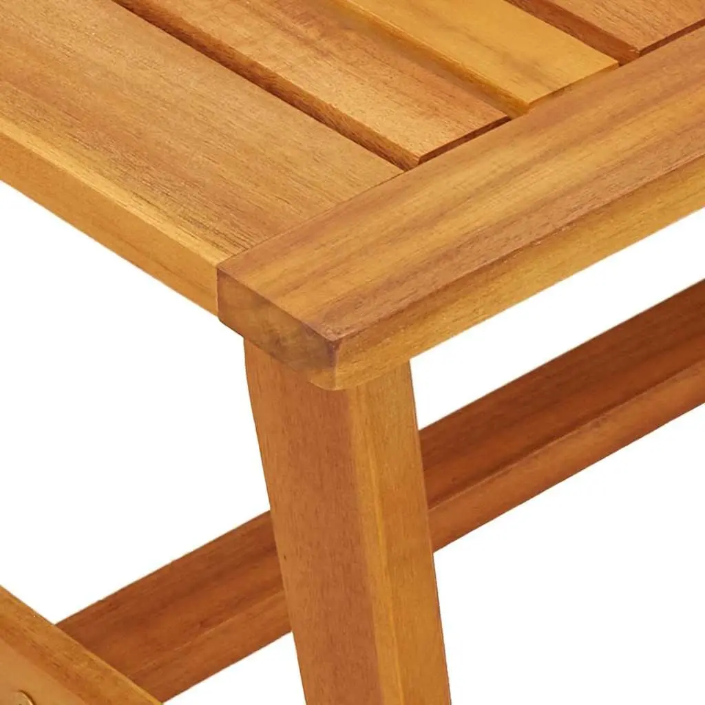 Solid Acacia Wood Coffee Table for Garden Areas