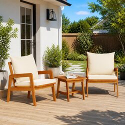 Practical 3-Piece Bistro Set for Your Outdoor Needs