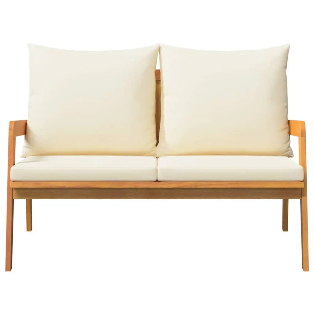 Garden Bench Solid Acacia Wood Oil Outdoor Seating Terrace Furniture
