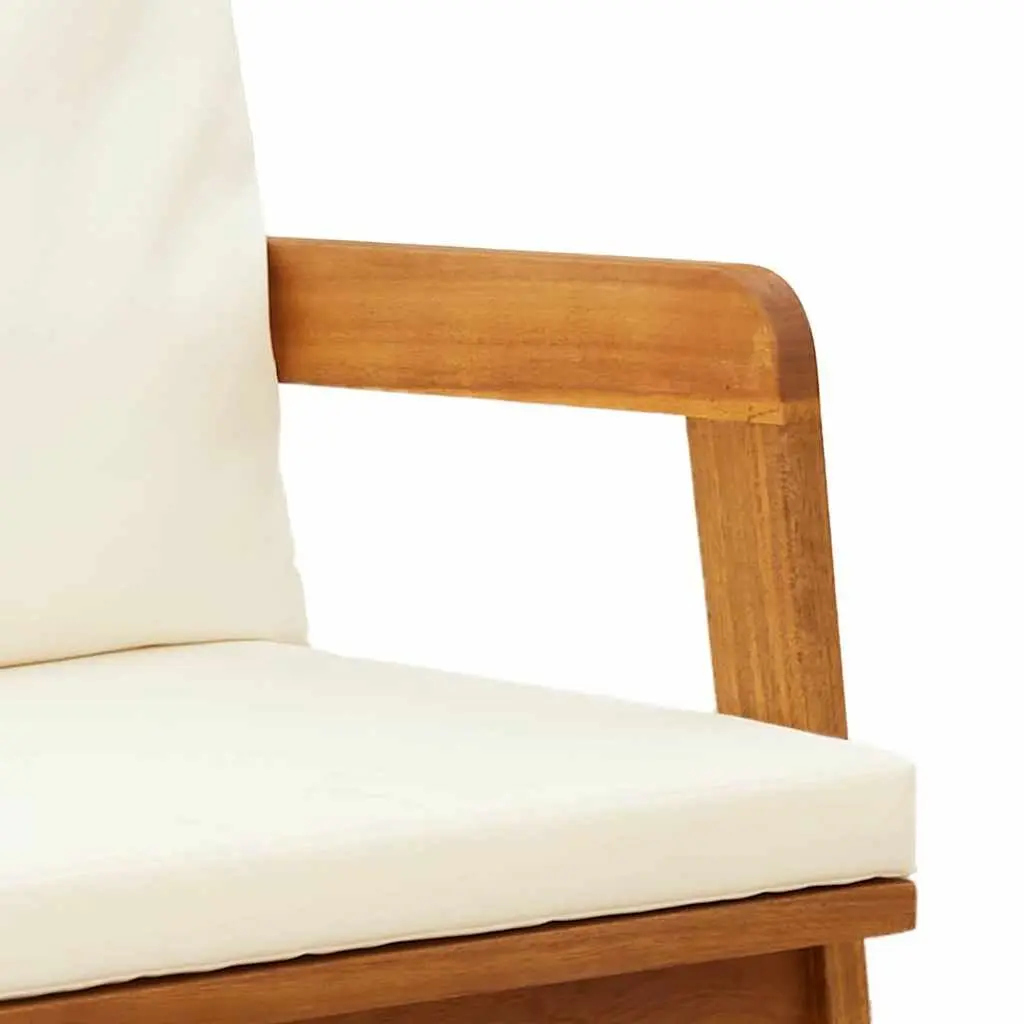 Garden Bench Solid Acacia Wood Oil Outdoor Seating Terrace Furniture