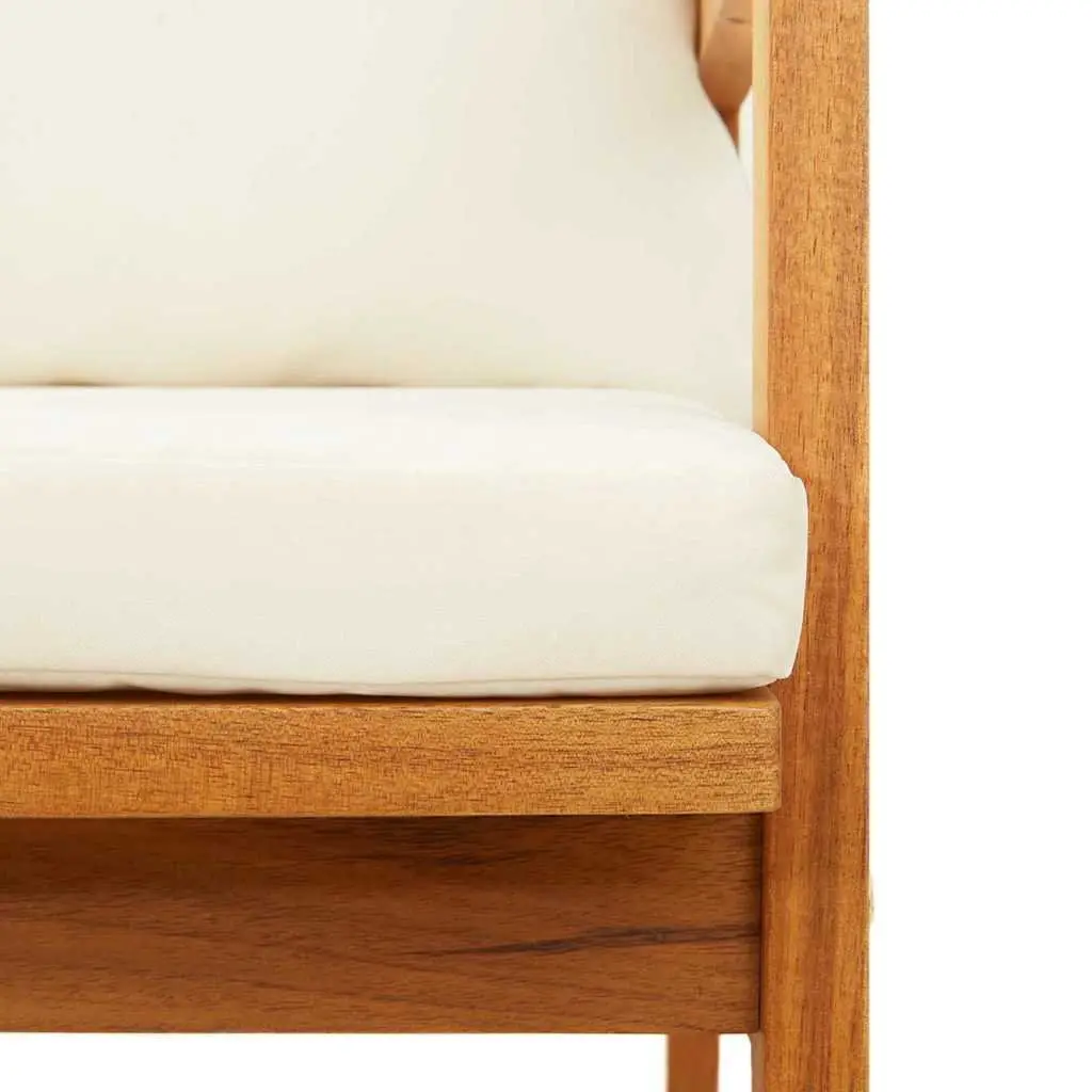 Garden Bench Solid Acacia Wood Oil Outdoor Seating Terrace Furniture