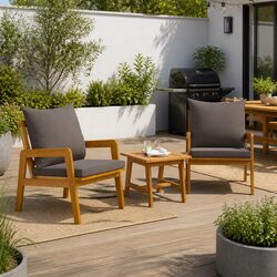 Versatile Outdoor Acacia Chair Set for Any Setting