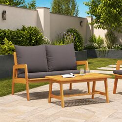 Versatile Acacia Wood Outdoor Sofa Perfect for Any Setting