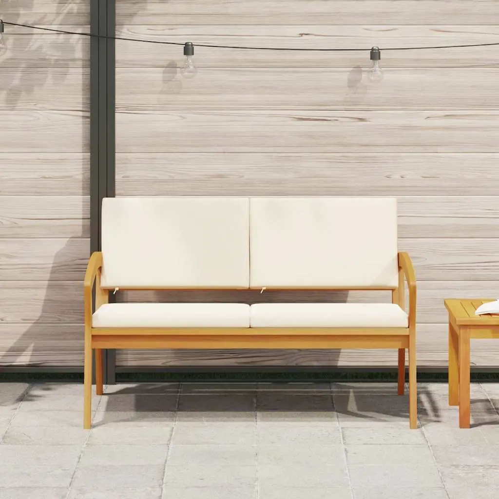 Garden Bench with Cushion for Outdoor Use