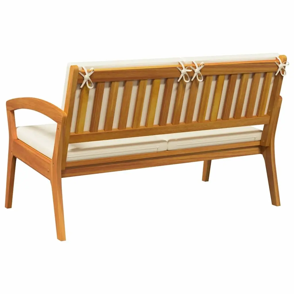 Garden Bench with Cushion for Outdoor Use