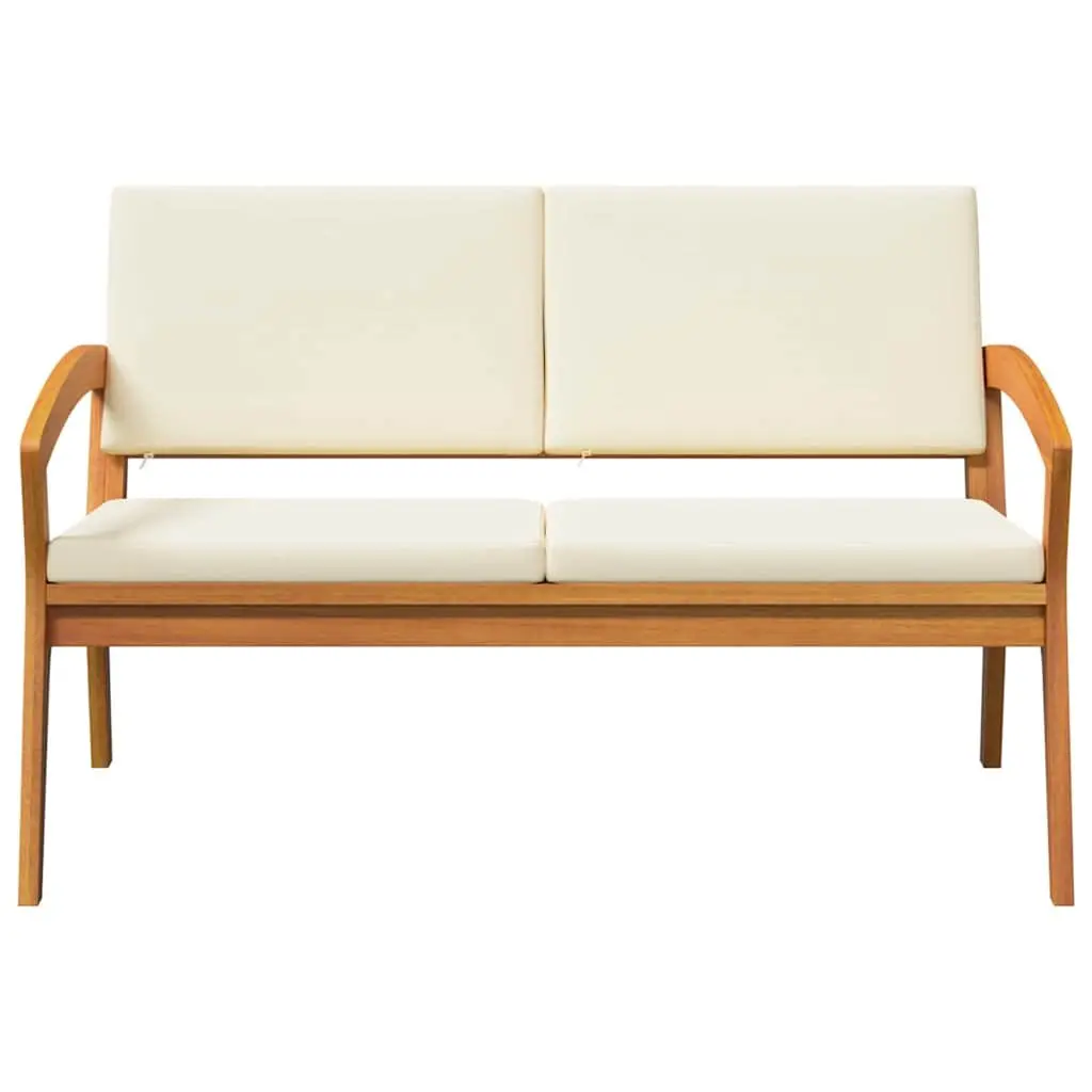 Garden Bench with Cushion for Outdoor Use