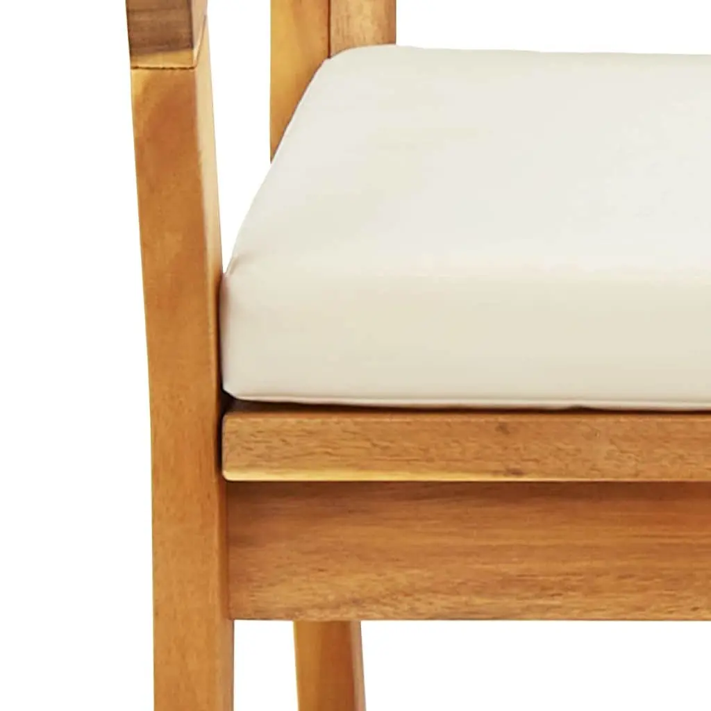 Garden Bench with Cushion for Outdoor Use