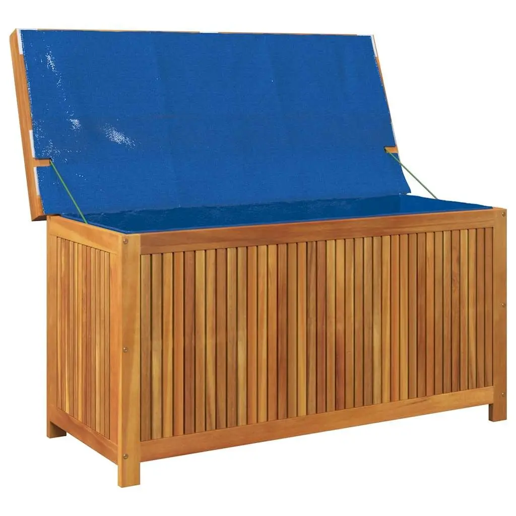Outdoor Storage Box Solid Acacia Wood 113x50x60.5cm Brown Garden Cushion Organiser
