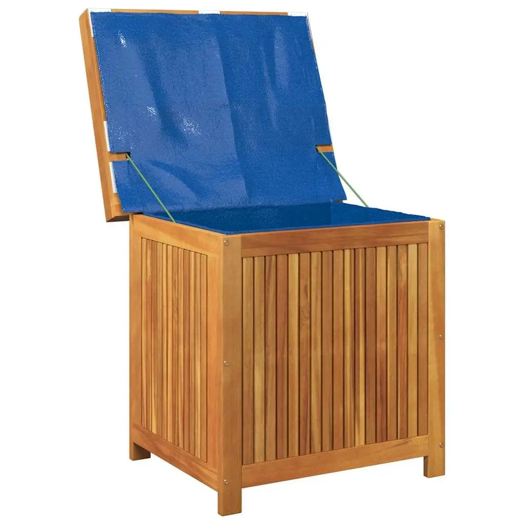 Outdoor Cushion Storage Box 60x50x61cm Solid Wood Acacia Brown Garden Furniture