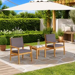 Practical Garden Chairs with Cushions for Outdoor Use, 2 pcs