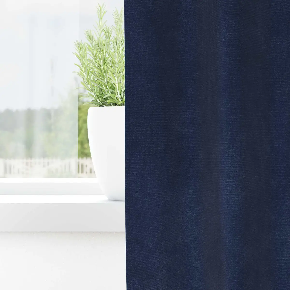 Blackout Drapes Velvet Dark Blue 140x225cm 2 Pieces Light Blocking Curtains
