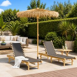 Practical Tiki Umbrella for Gardens and Patios