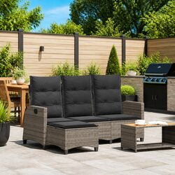 L-shaped Grey Sofa: Ideal for Outdoor Gatherings