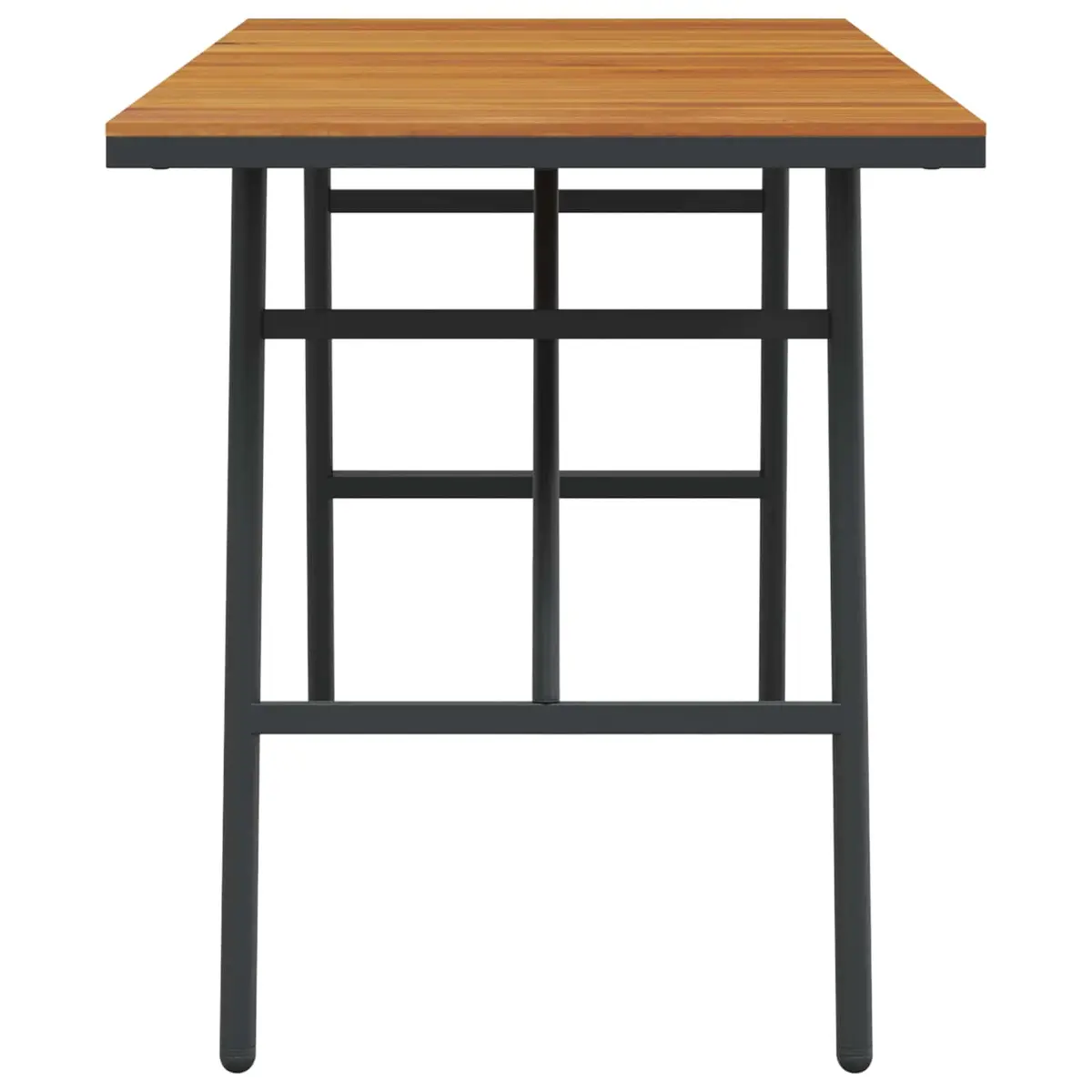 Dining Table Solid Acacia Wood 110x55x61.5cm Brown Modern Indoor Outdoor