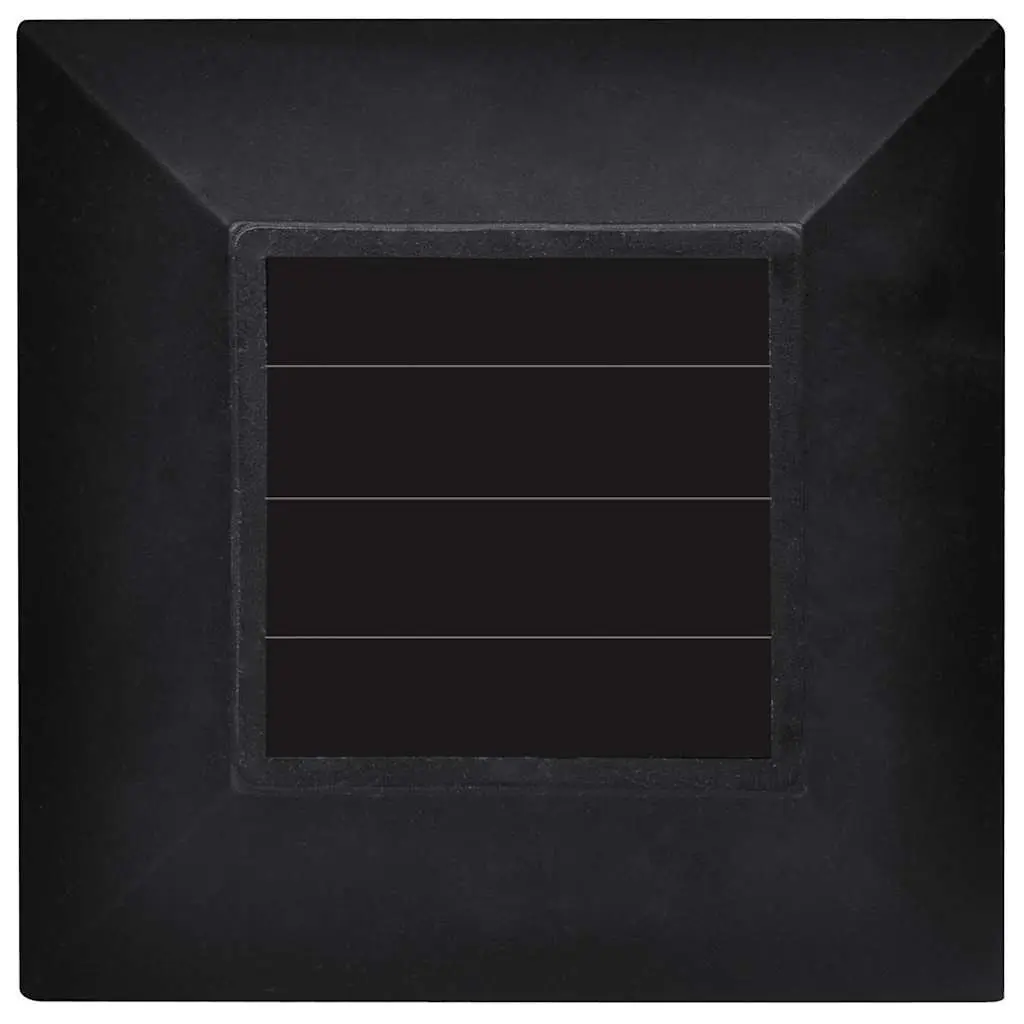 Solar LED Light Set 12 Pieces Black Durable Plastic Ground Spike for Outdoor Garden Patio Yard