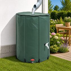 Collapsible Rain Water Tank 750L Green Garden Watering Irrigation Storage