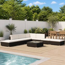 8 Piece Modular Outdoor Lounge Set for Relaxation