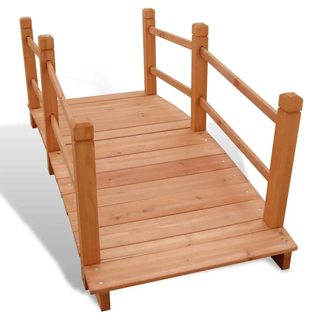 140cm Wooden Garden Bridge for Various Spaces