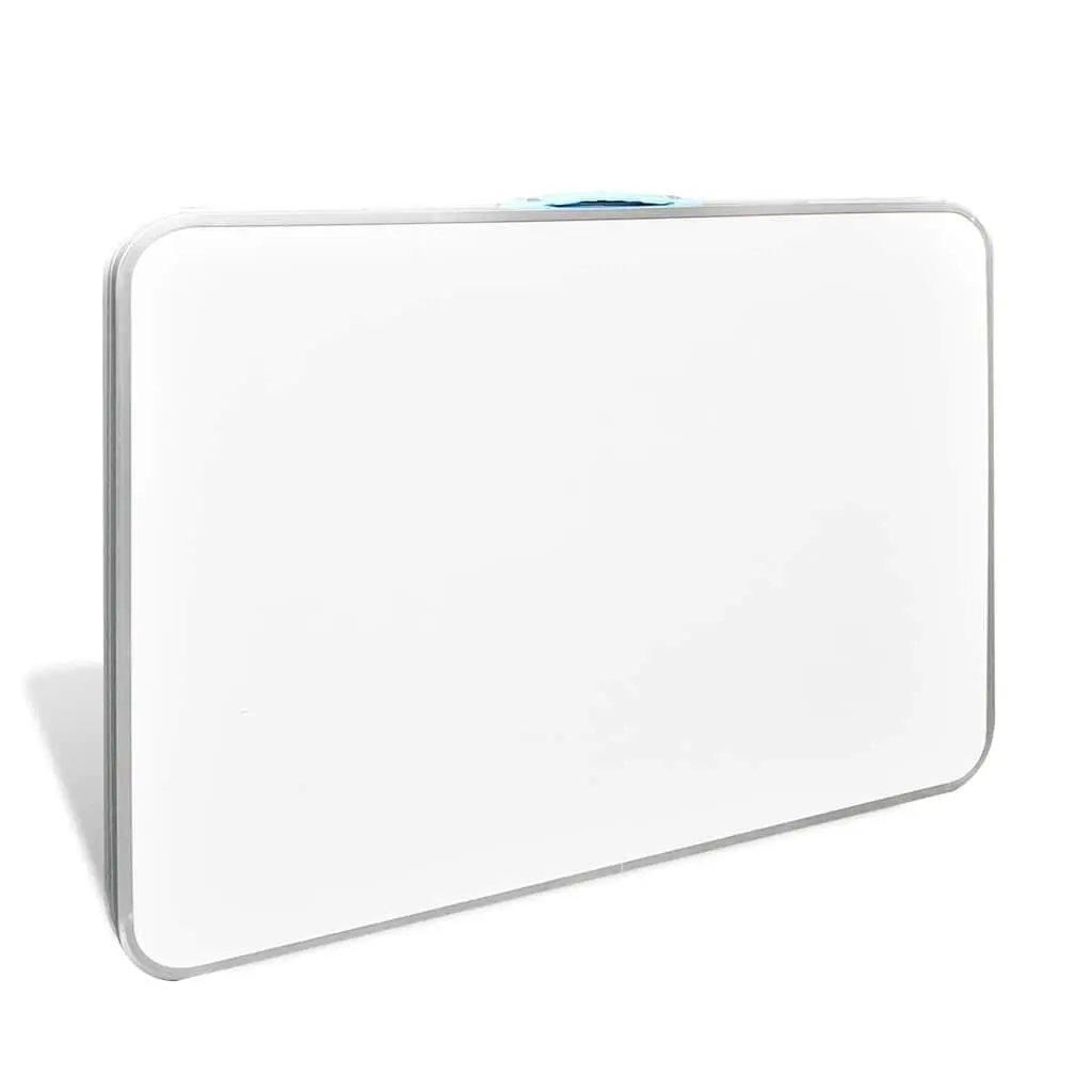 Foldable Camping Table Metal Frame 80 x 60 cm White