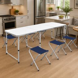 Versatile Camping Table and Stool Set for Outdoor Use