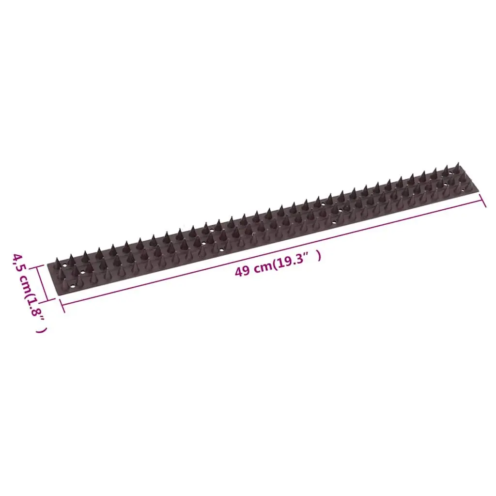 Bird Control Spikes Garden Pest Deterrent Polypropylene 49cm Set of 20